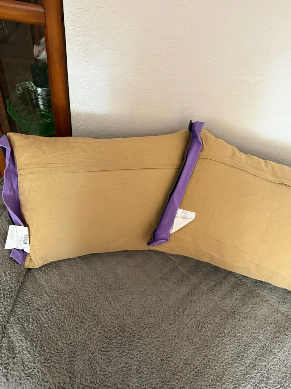 Decorative Mustard Pumpkin Embroidered Throw Pillow’s - Brand: Harvest Home.
